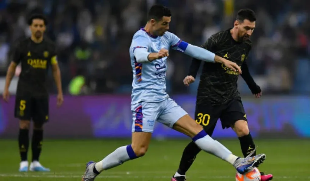 Cristiano Ronaldo y Lionel Messi en el último choque entre ambos: Getty Images