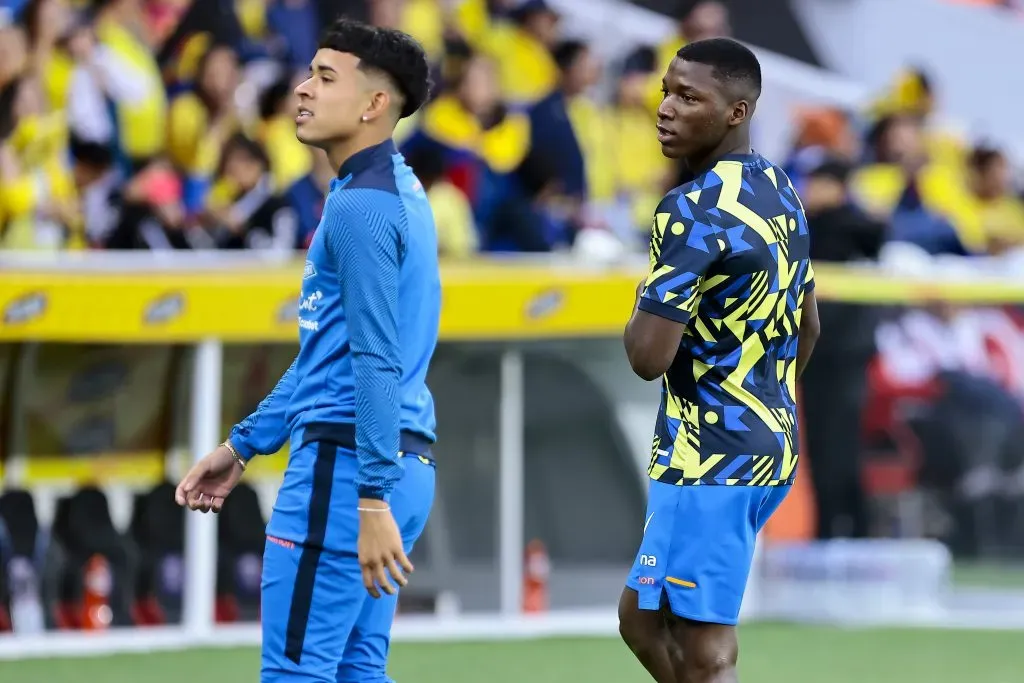 Kendry Páez y Moisés Caicedo son titulares en la Selección de Ecuador. Foto: Getty.