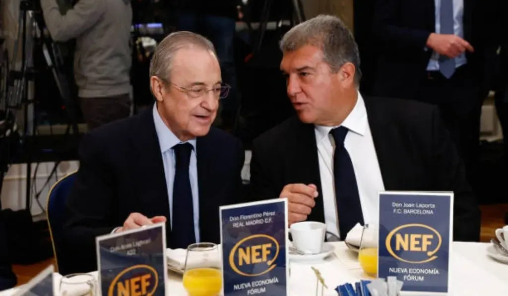 Joan Laporta y Florentino Pérez, presidentes de Barcelona y Real Madrid: Getty Images