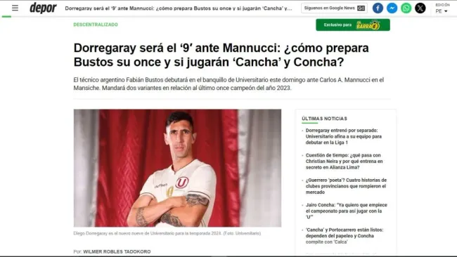 Información sobre Universitario de Deportes. (Foto: Diario Depor).