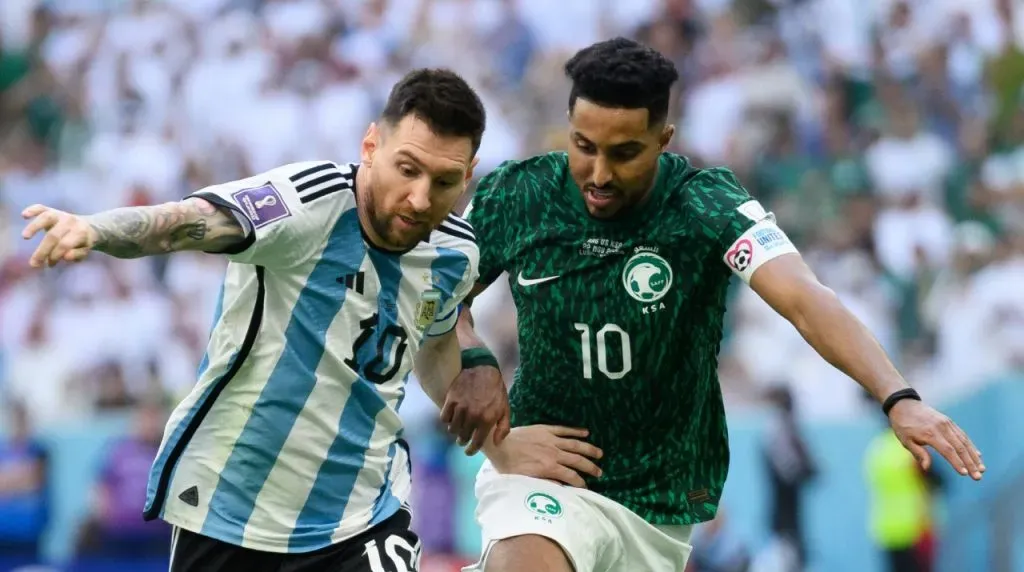 Messi en la derrota de Argentina vs. Arabia Saudita