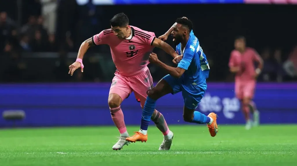 Luis Suárez en el amistoso Inter Miami vs Al-Hilal. (Foto: Getty Images)