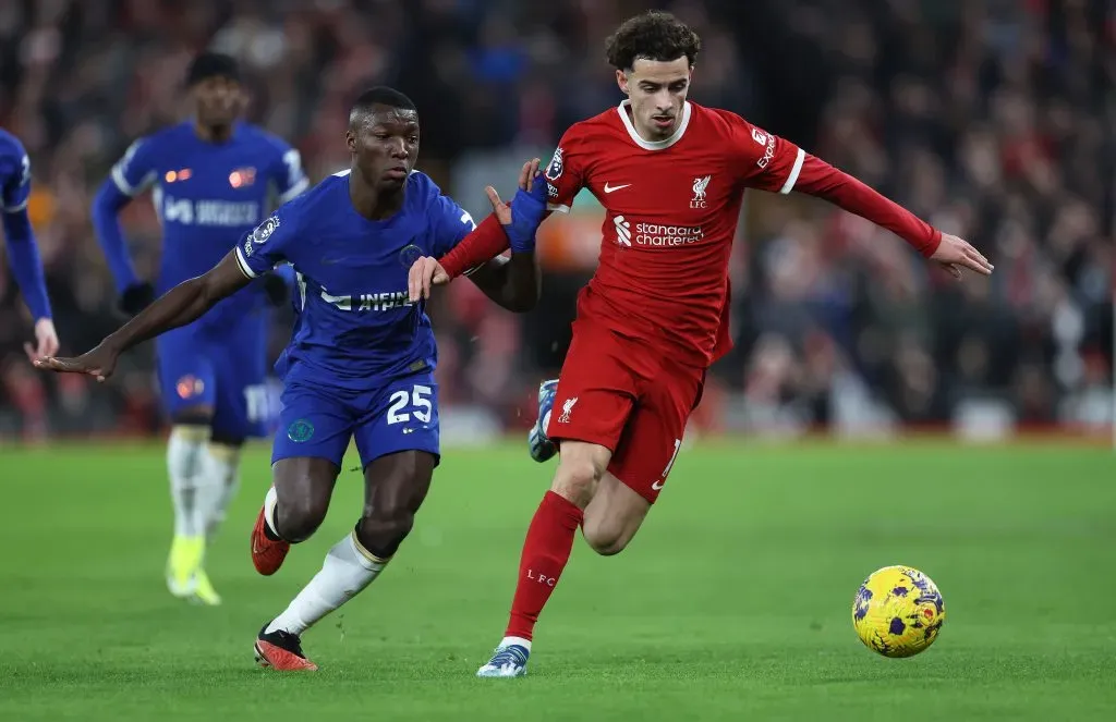 En el último partido ante Liverpool, Moisés Caicedo fue reemplazado al minuto 66′ con su equipo perdiendo 3×0. (Foto: GettyImages)