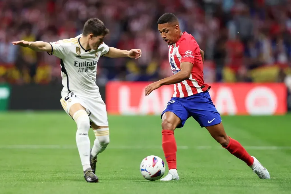 Fran García en el choque con el Atlético de Madrid por Copa del Rey. Getty Images.