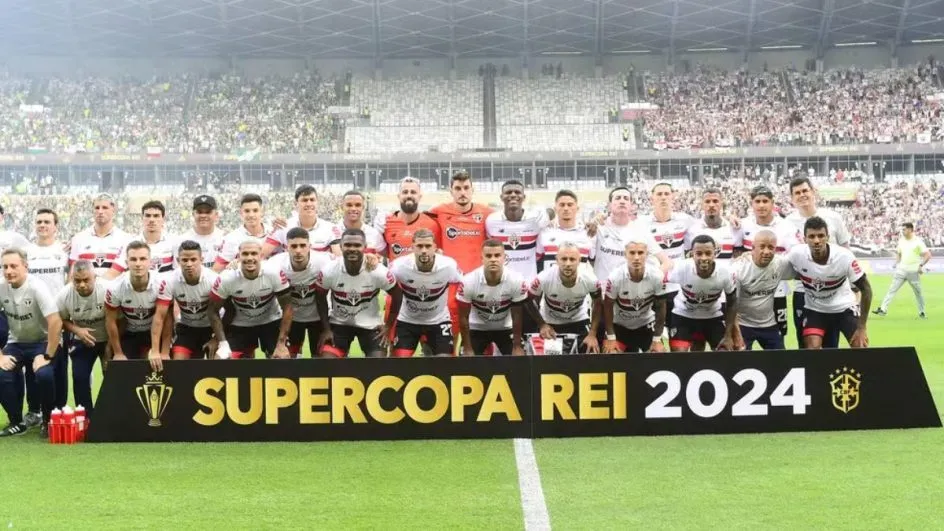 Sao Paulo previo a disputar la Supercopa de Brasil. Foto: Agencia AFP.