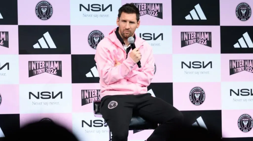 Messi realizó una conferencia de prensa desde Tokio. (Foto: Getty Images)