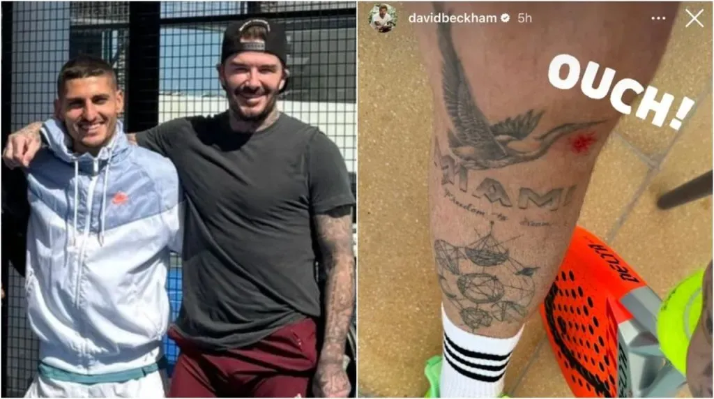 David Beckham sufrió accidente tras jugar con Verratti. (Foto: Instagram / @davidbeckham)