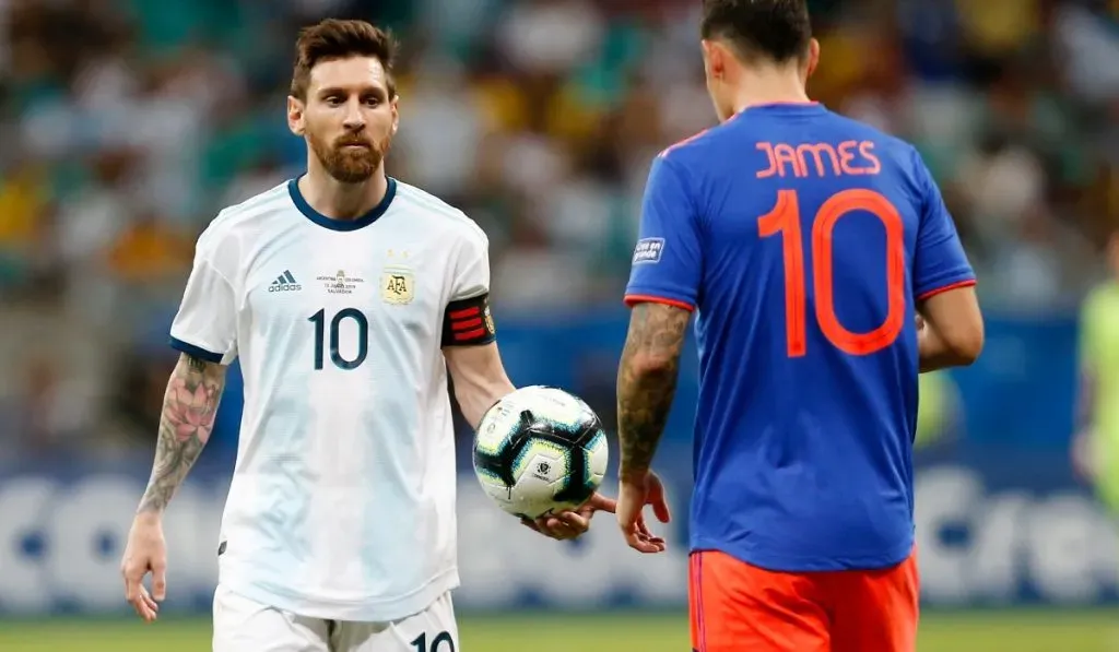 Messi vs. James en la Copa América del 2019 en Brasil: Getty Images