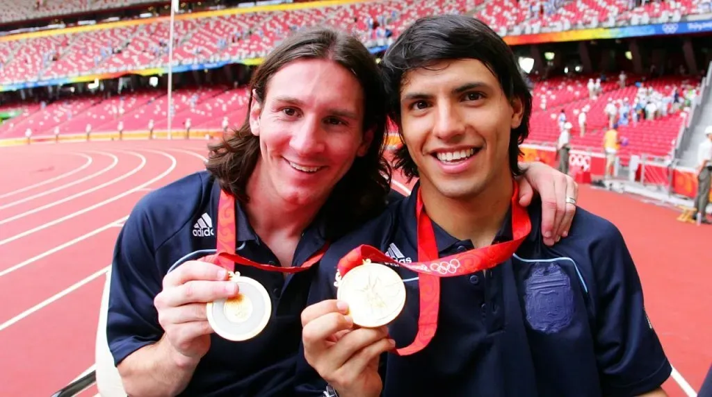Messi ganó la medalla de oro con Argentina en Beijing. (Foto: Getty Images)