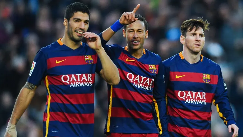 Luis Suárez terminó en el Barcelona en donde fue parte de una de las mejores delanteras en la historia del Culé junto a Neymar y a Lionel Messi. Getty Images.