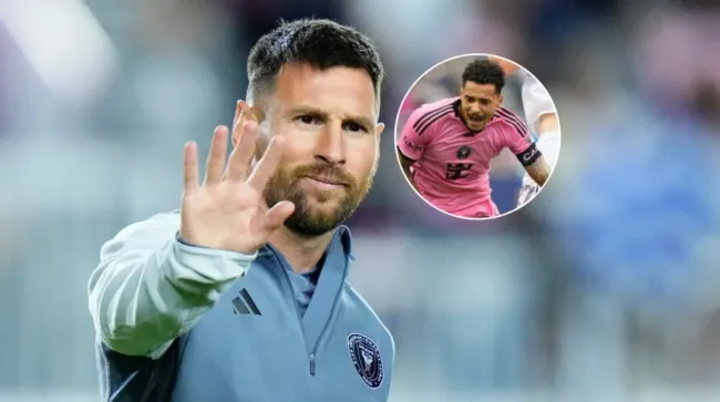 Lionel Messi y su excompañero de Inter Miami. (Foto: Getty Images)