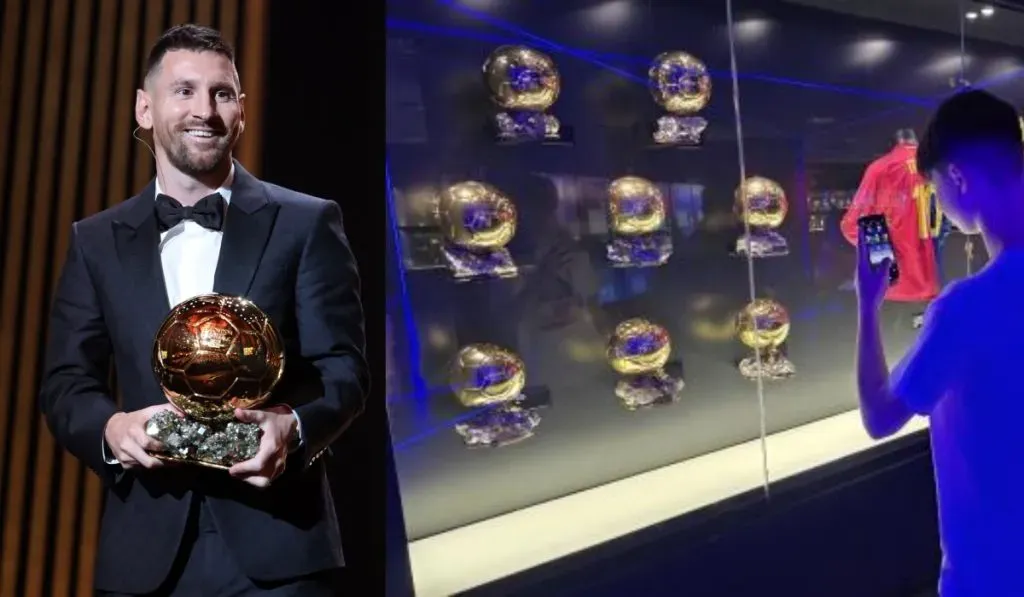 Messi da una réplica de su octavo Balón de Oro al Barcelona: Getty Images