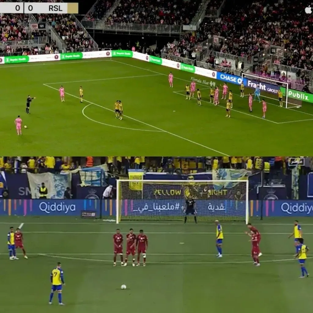 Comparación entre Messi y Ronaldo. (Foto: X / @psg_chief)