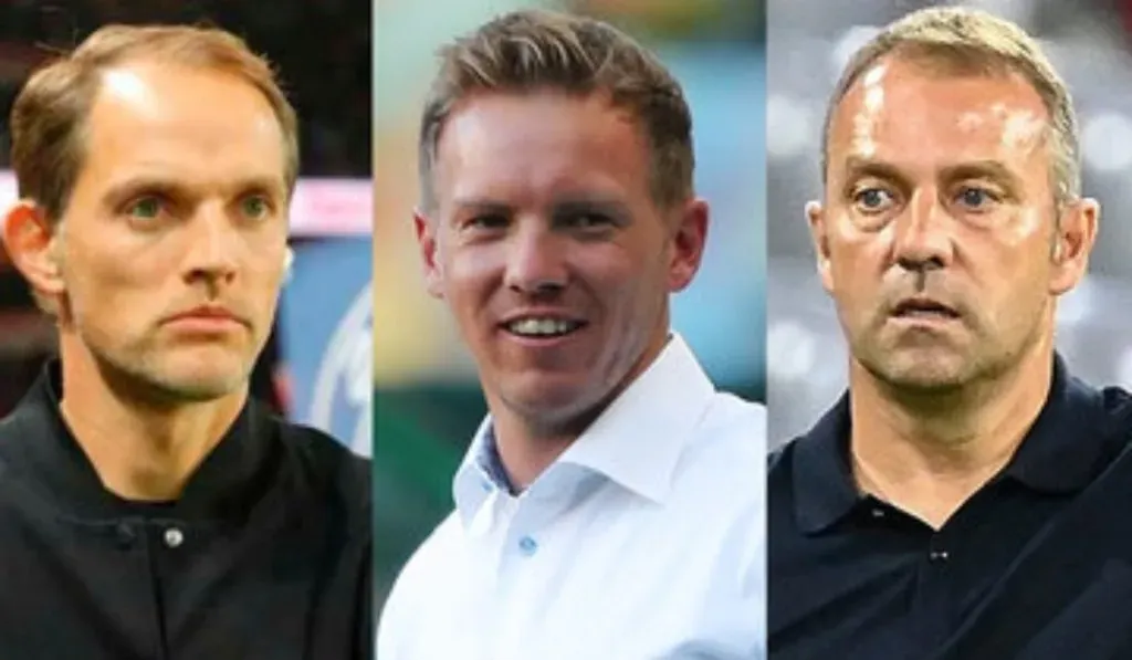 Hansi Flick Julian Nagelsmann y Thomas Tuchel, algunos de los candidatos al Barcelona 2024/2025: Getty