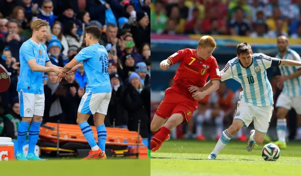 Kevin De Bruyne junto a Messi y Julián Álvarez: IMAGO