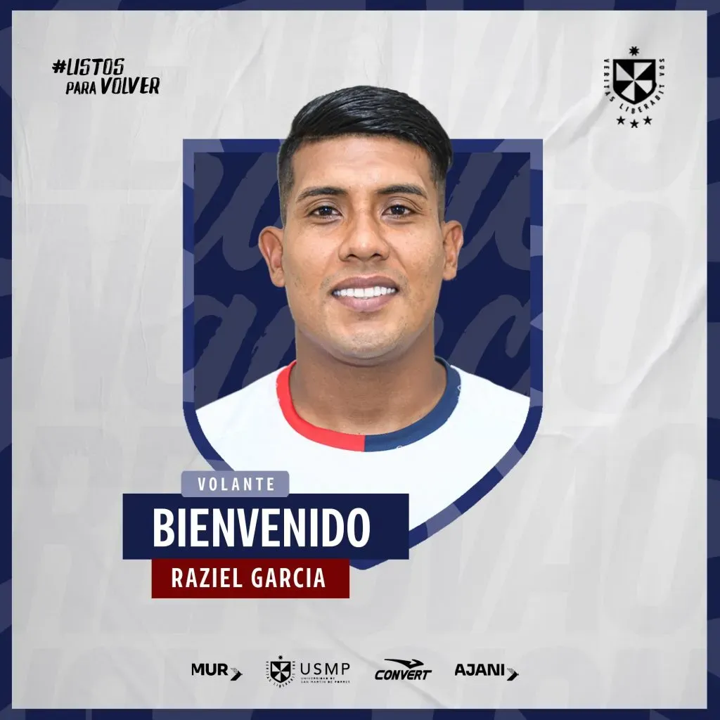 Raziel García presentado en la San Martín. (Foto: Universidad San Martín).