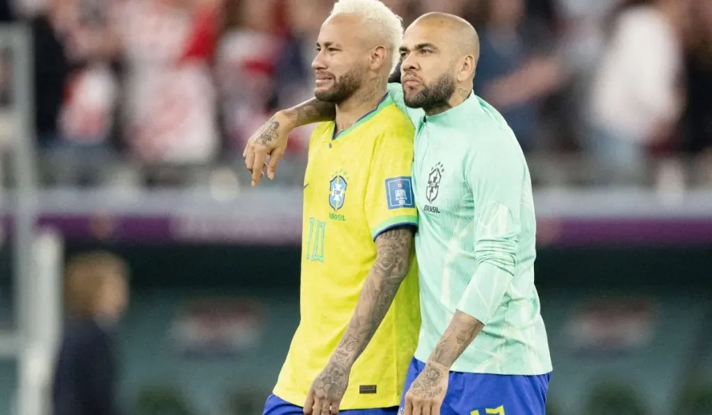Dani Alves y Neymar durante Qatar 2022: IMAGO