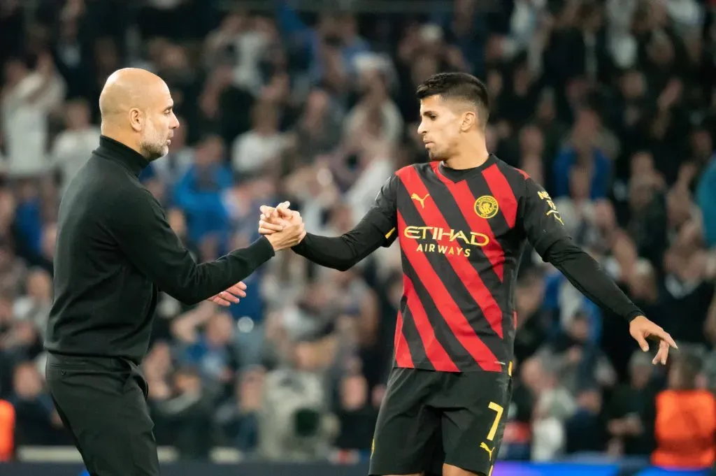 Pep Guardiola y Joan Cancelo el tiempo que compartieron en el Manchester City.