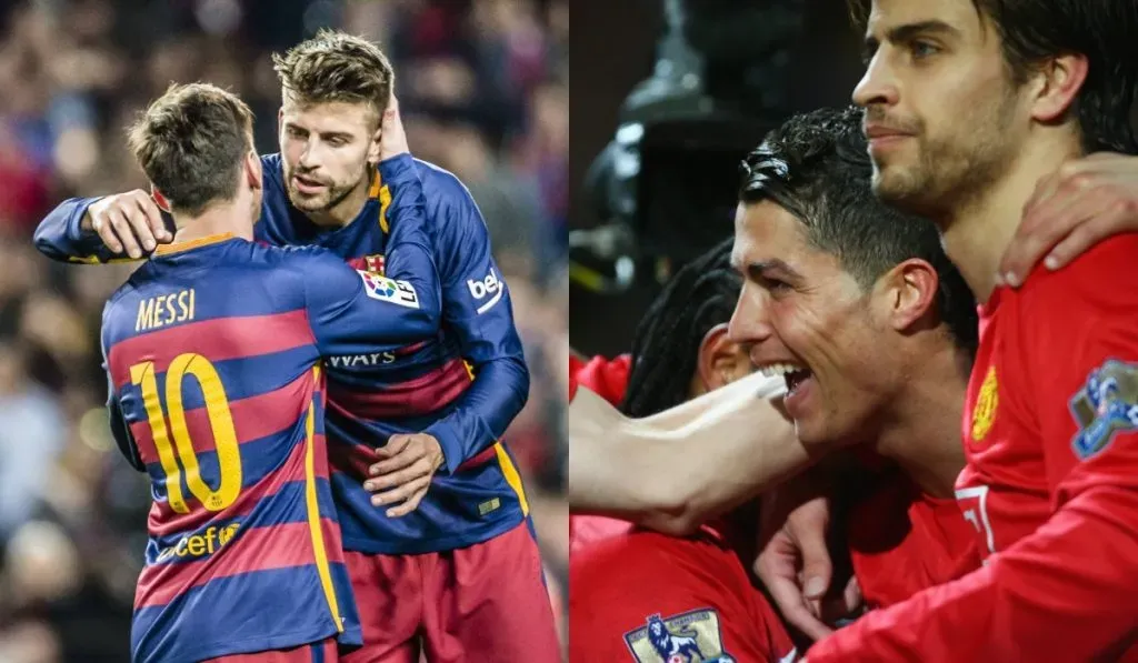 Gerard Piqué junto a Messi y CR7: IMAGO