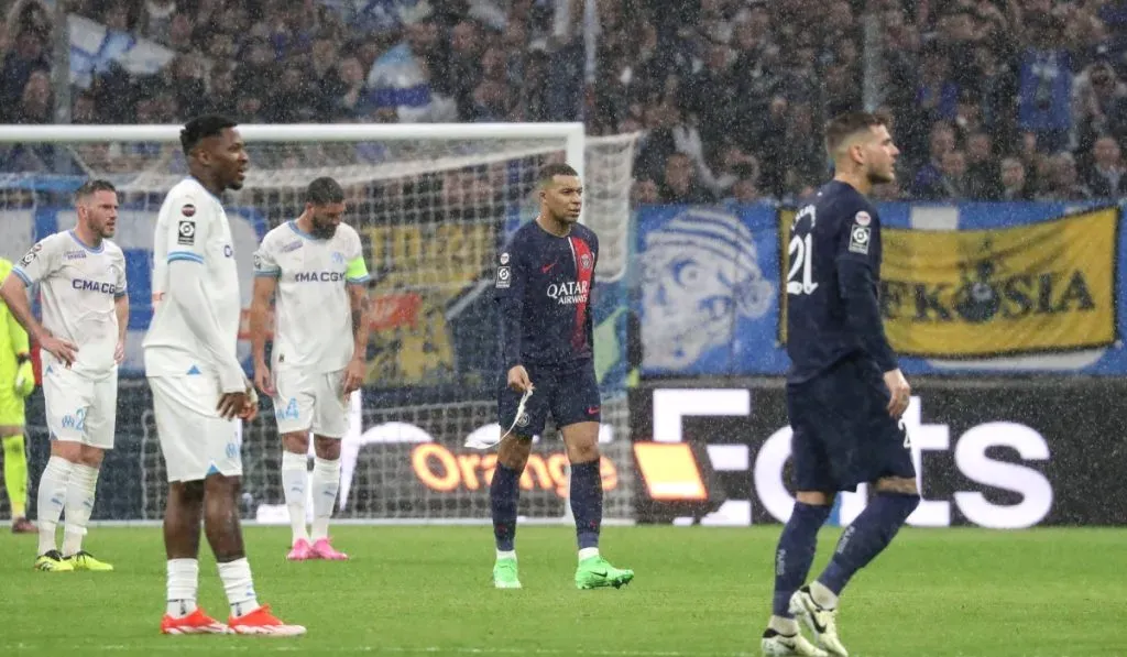 Kylian Mbappé y su enojo tras dejar el choque ante Marsella: IMAGO