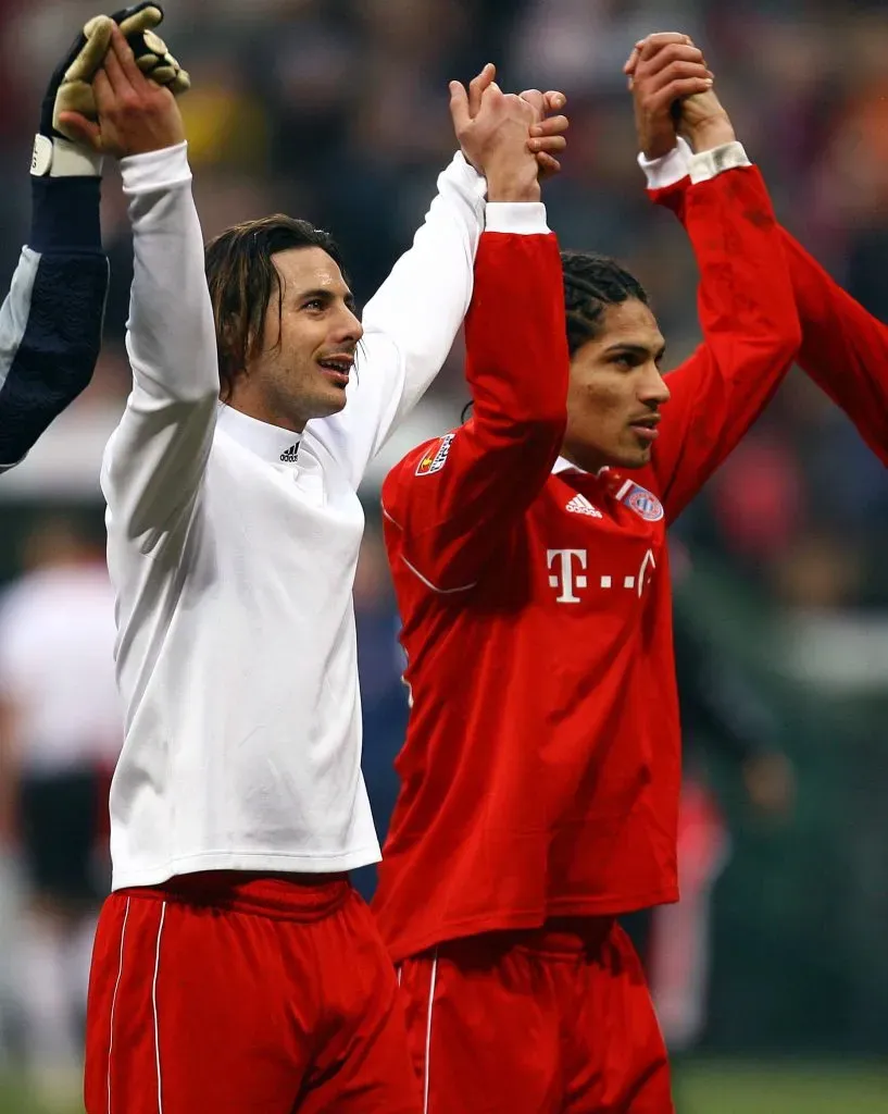 Claudio Pizarro y Paolo Guerrero en el Bayern Múnich. (Foto: IMAGO).
