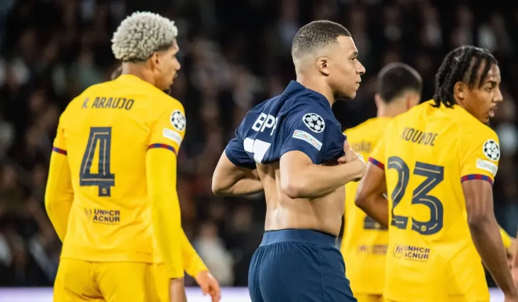 Mbappé, anulado por la defensa del Barcelona: IMAGO