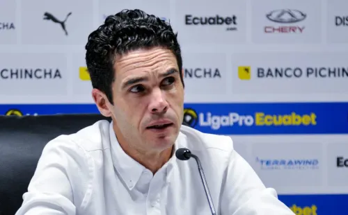 Josep Alcácer tiene contrato con Liga de Quito hasta finales de 2024. (Foto: @LDU_Oficial)