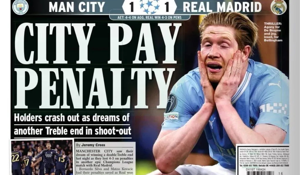 Portada de Daily Express: TW