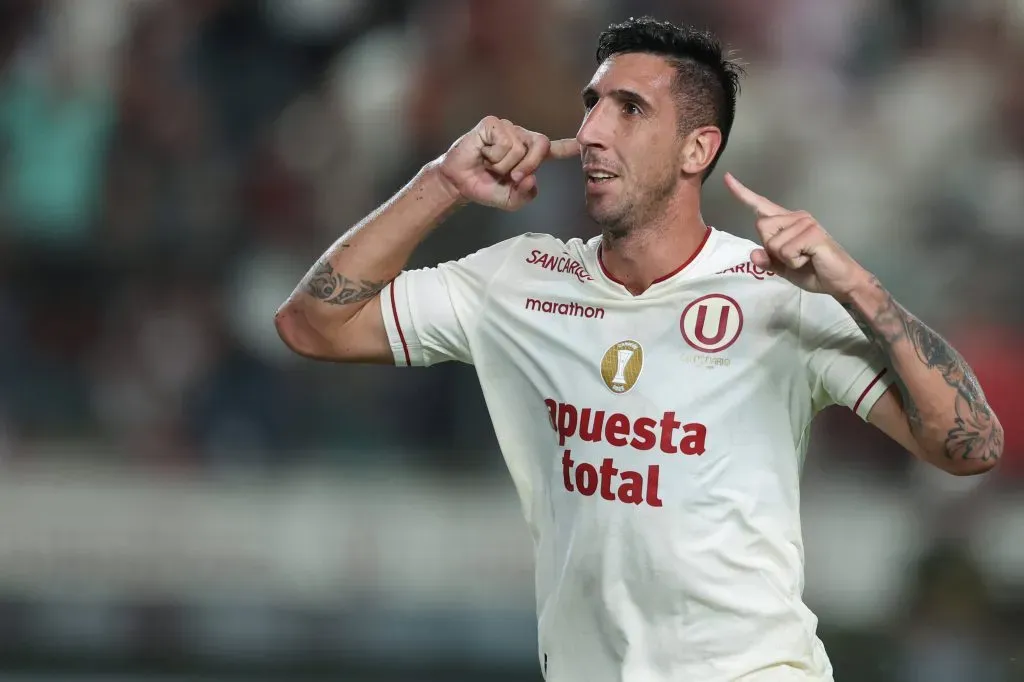 Diego Dorregaray celebrando uno de sus goles. (Foto: IMAGO).