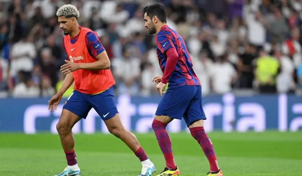Ronald Araújo e Ilkay Gundogan firmaron las paces antes del Clásico. (Foto: IMAGO).
