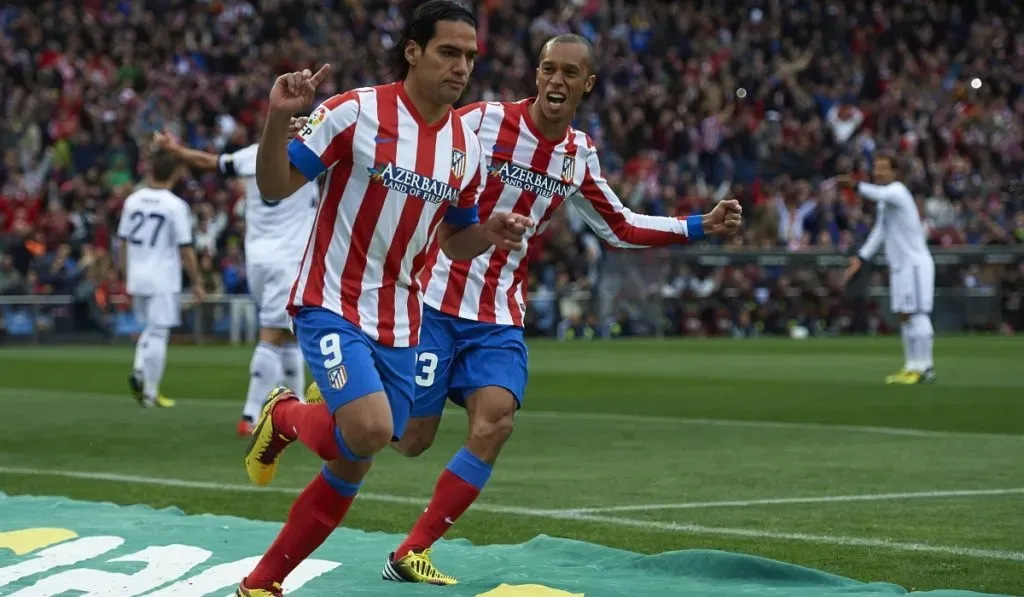 Falcao festeja uno de sus goles ante Real Madrid: IMAGO