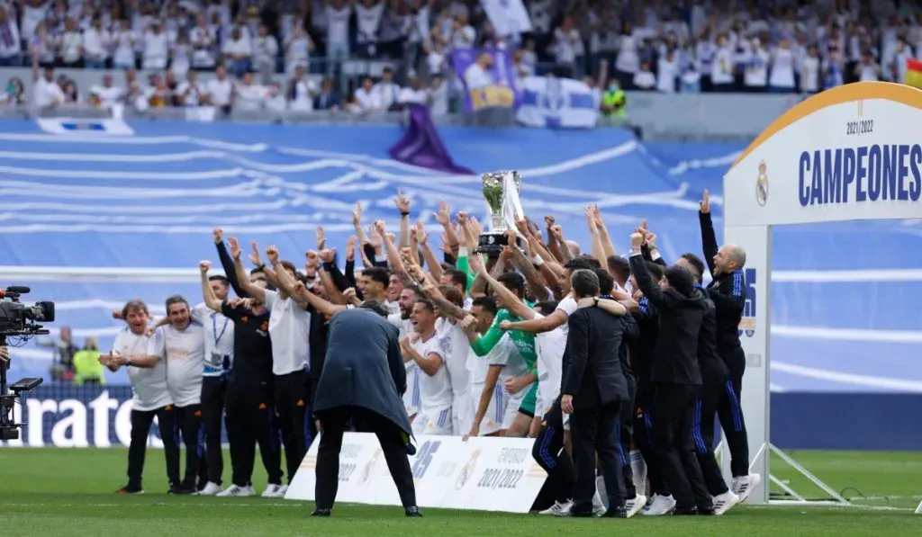 La última celebración de un título de LaLiga por parte de Real Madrid: IMAGO