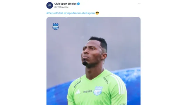 Así Emelec pidió la convocatoria de Pedro Ortiz a la Copa América. (Foto: @CSEmelec)