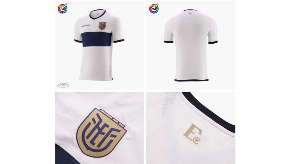 La camiseta alterna de Ecuador para la Copa América 2024. (Foto: Marathon)