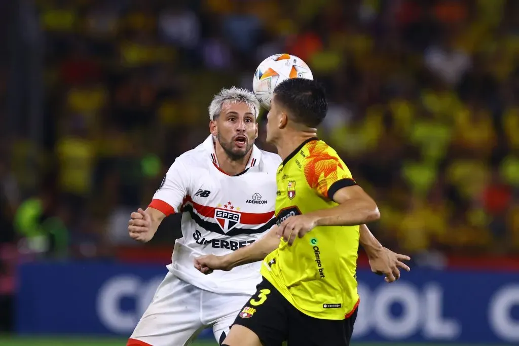 Barcelona SC perdió 2 a 0 contra Sao Paulo en su primer partido en la Copa Libertadores. (Foto: GettyImages)