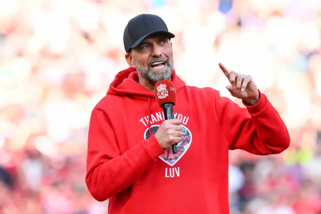 Jürgen Klopp en la despedida del Liverpool.