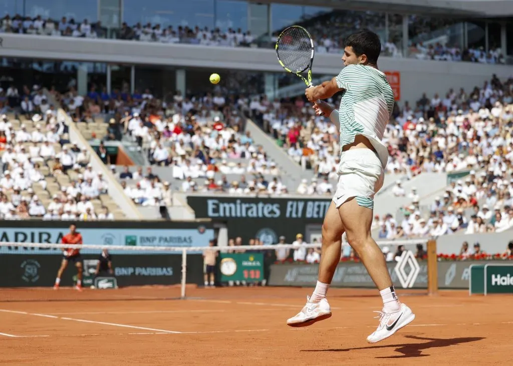 El año pasado, Alcaraz cayó en semifinales frente a Djokovic (IMAGO)