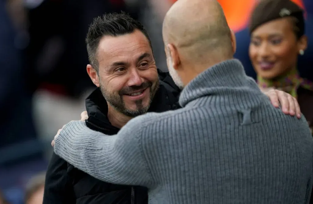 Roberto De Zerbi y Pep Guardiola: IMAGO