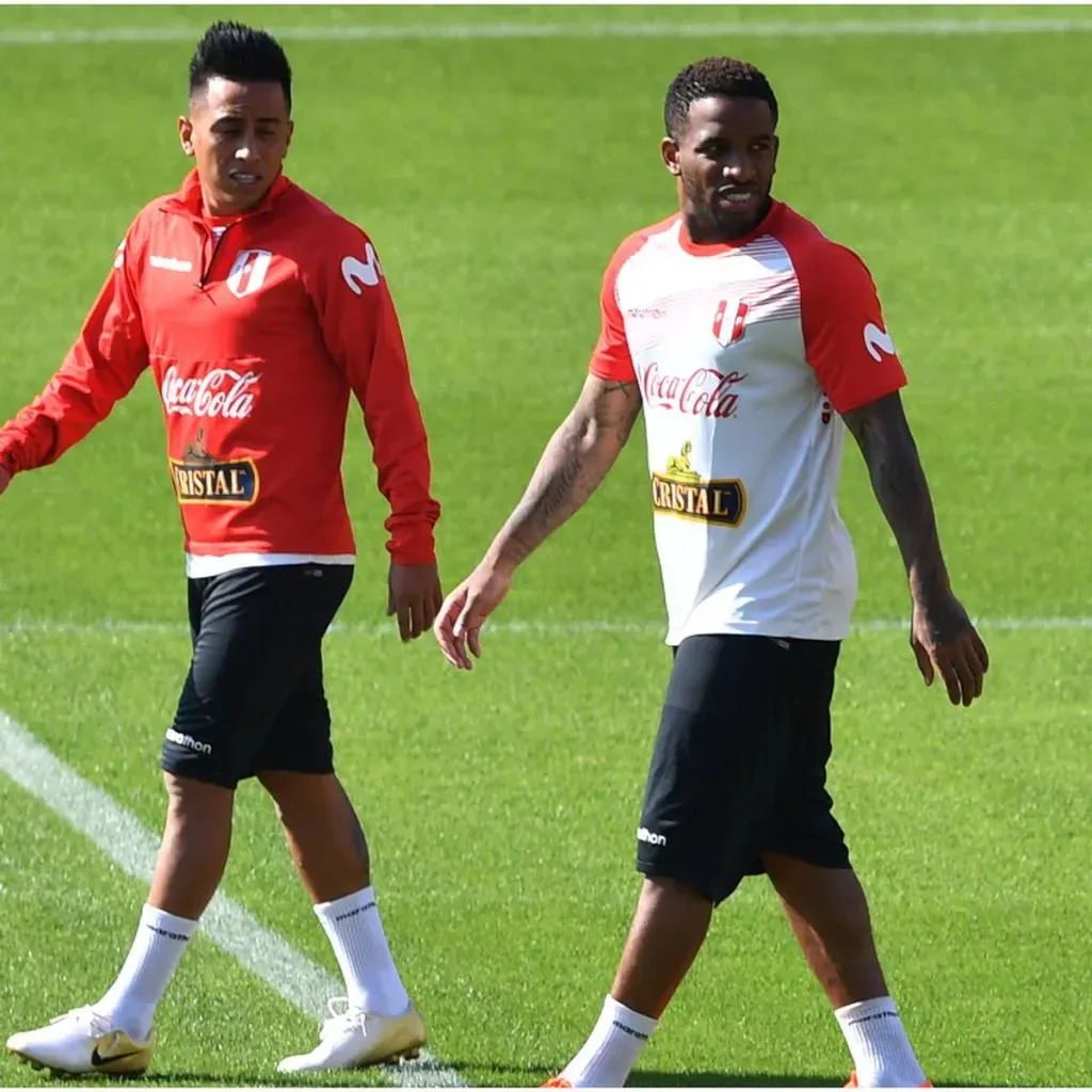 Christian Cueva y Jefferson Farfán en la Selección Peruana. (Foto: El Comercio).
