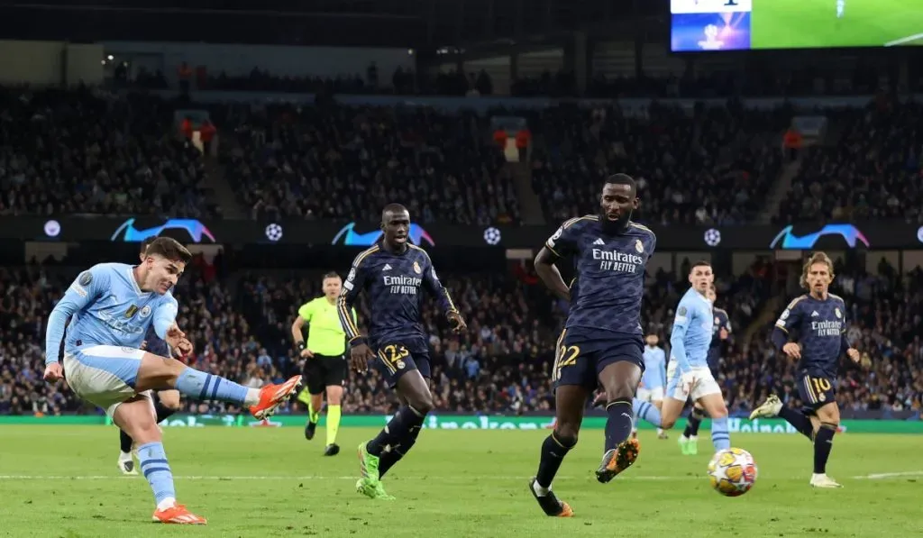 Julián Álvarez durante el último Manchester City vs. Real Madrid: IMAGO