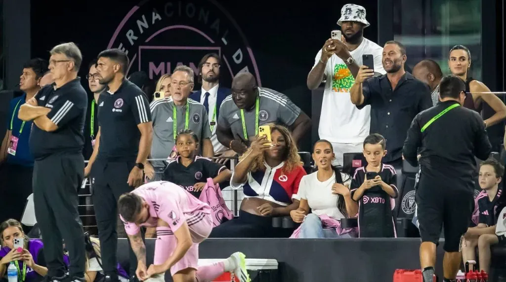 LeBron James en el debut de Messi en Inter Miami. (Foto: Imago)