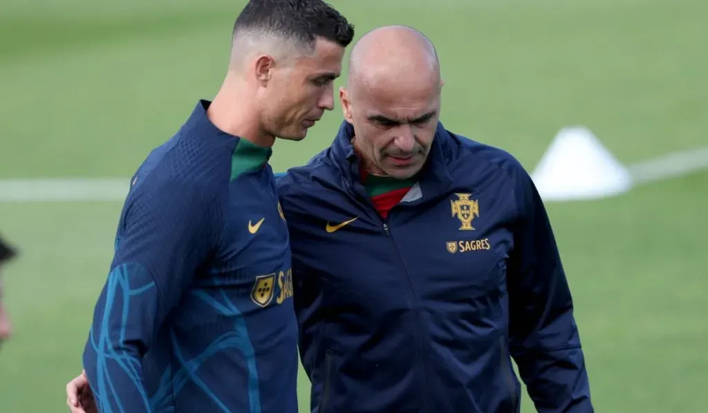 Cristiano y Roberto Martínez antes del inicio de la Eurocopa: IMAGO