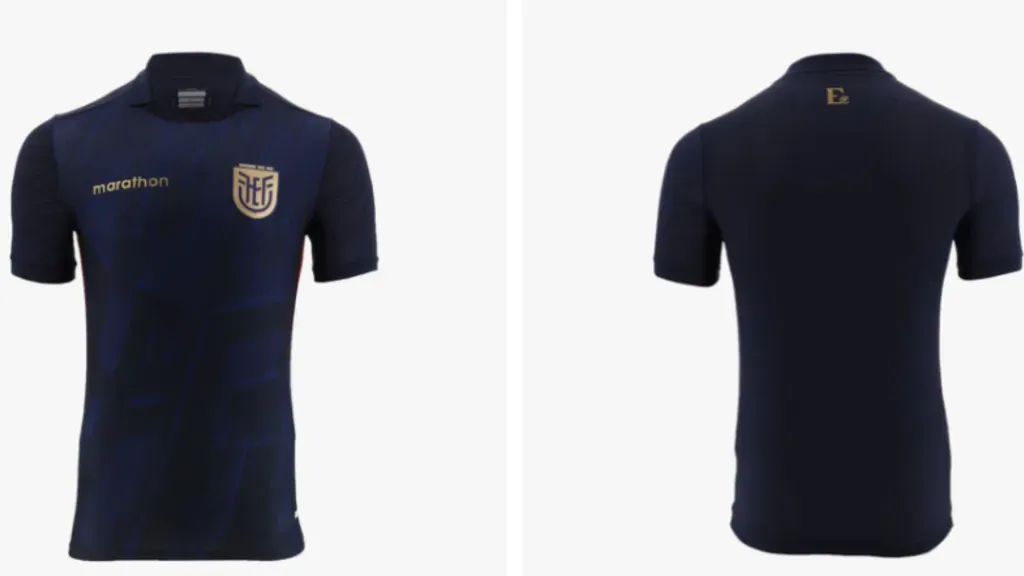 Así es la nueva camiseta de la Selección de Ecuador para la Copa América 2024. (Captura de pantalla: Marathon Sports)