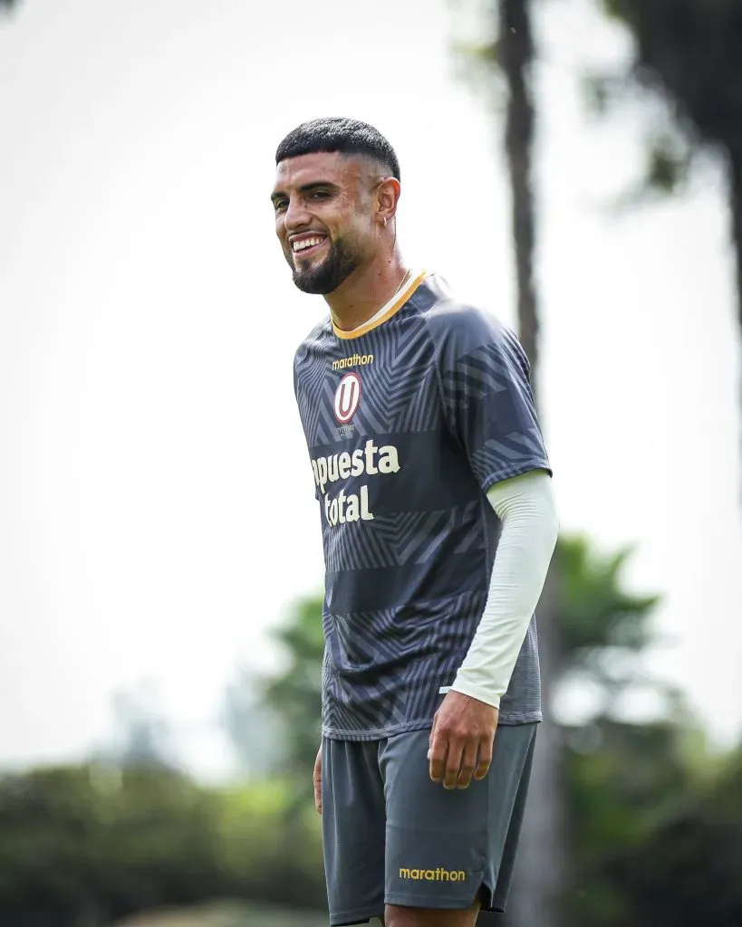 Rodrigo Ureña en los últimos entrenamientos. (Foto: Universitario).