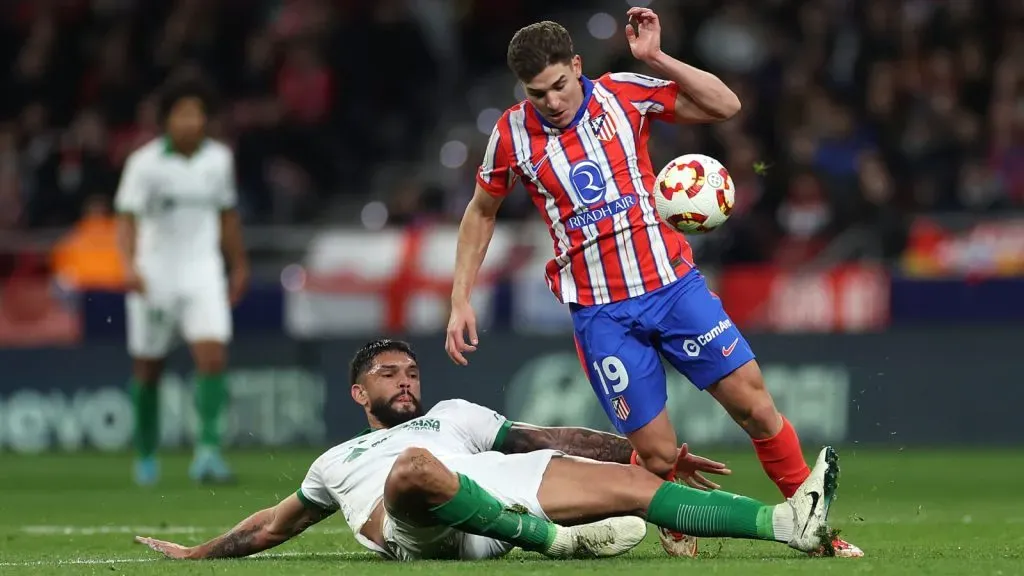 Julián Álvarez ya igualó sus mejores números desde que llegase a Europa: GETTY