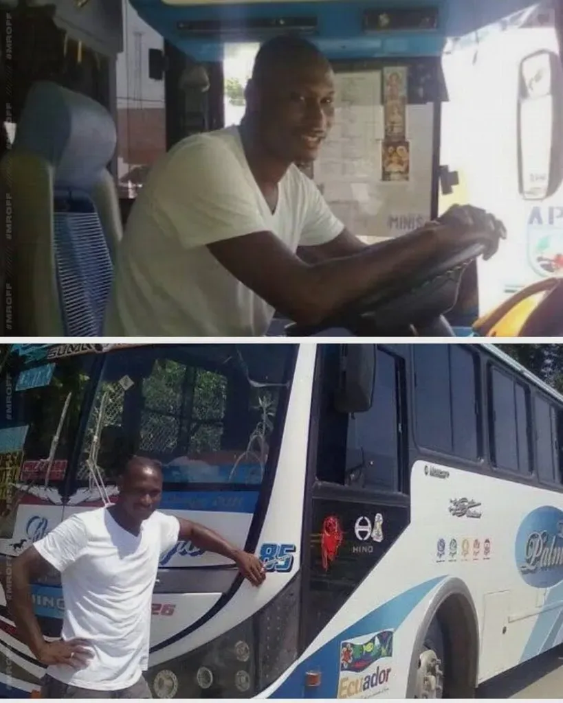 Ebelio Ordóñez ahora maneja un bus. (Foto: @MrOFFSIDER)