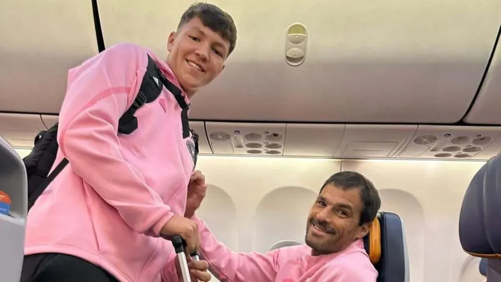 Mateo Saja junto a su padre meses atrás: IG sajasebastian