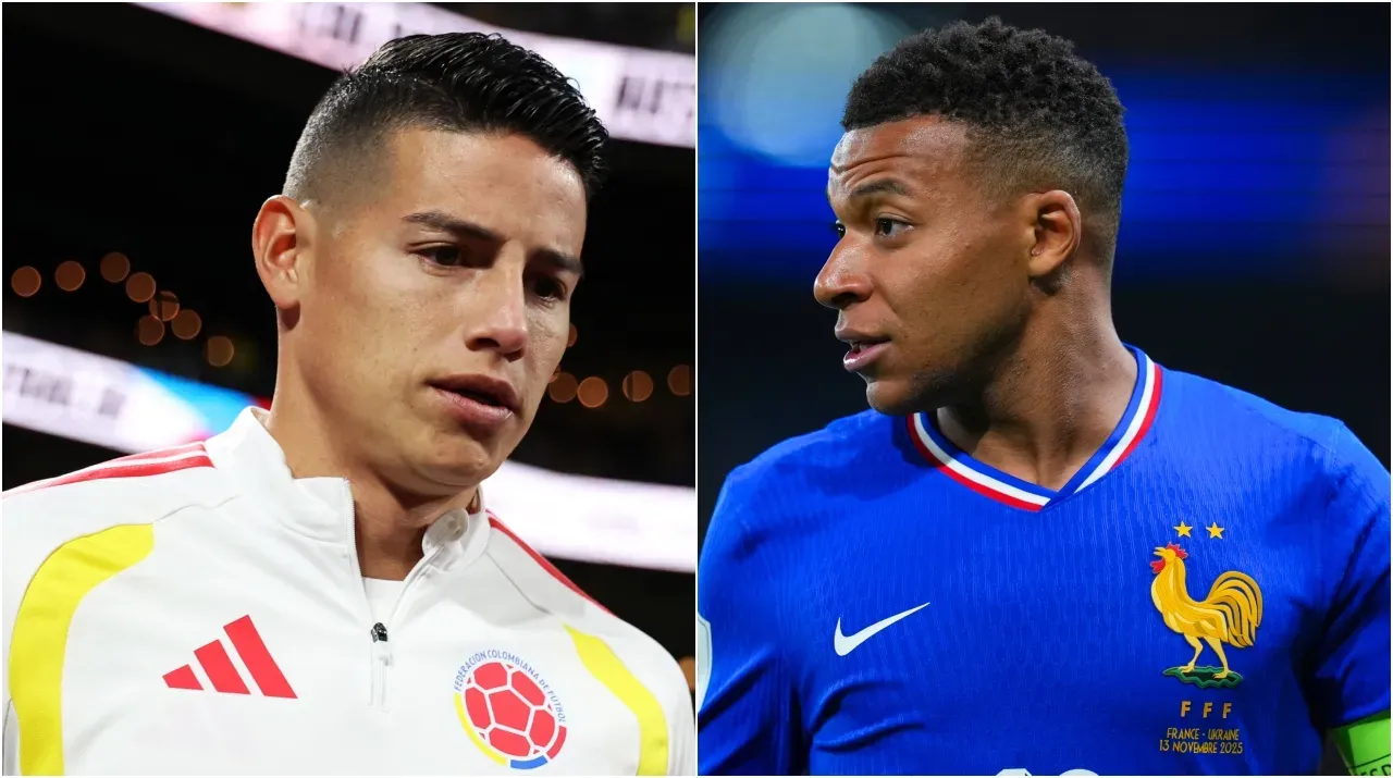 James empezó a palpitar el partido contra Mbappé y Francia. (Foto: Getty Images)