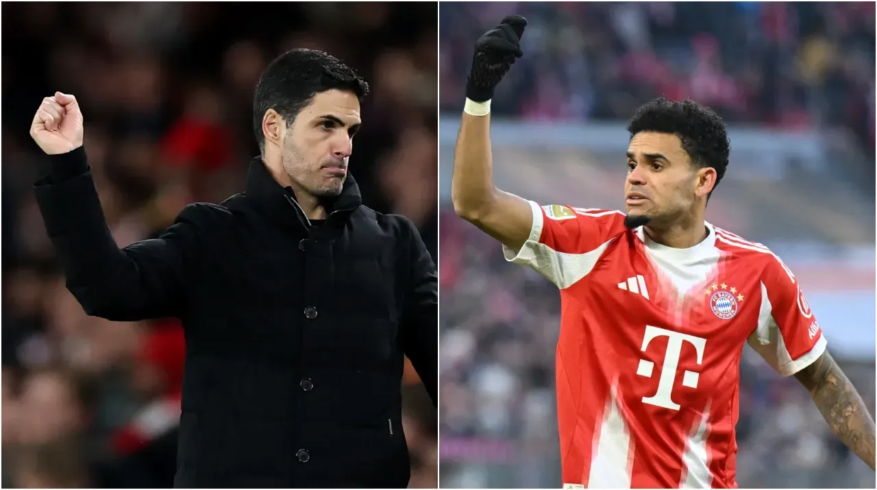 Arteta habló del nivel de Bayern Múnich sin Luis Díaz. (Foto: Getty Images)
