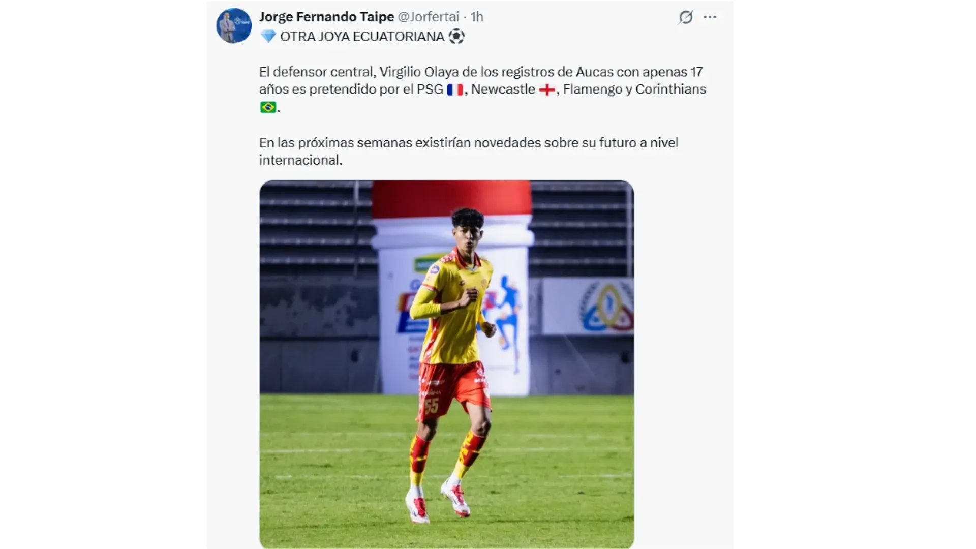 Olaya podía irse a otros equipos en Europa. (Captura de Pantalla)